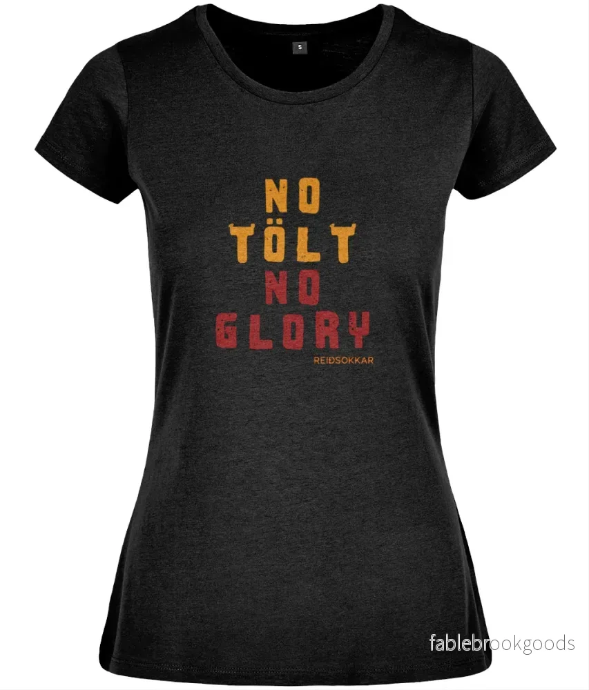 T-shirt formsydd ”No Tölt No Glory” - Bild 2