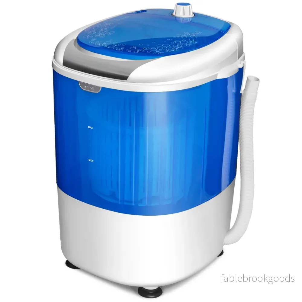 Mini – Tvättmaskin Rese med torktumlare – Blå - Bild 2