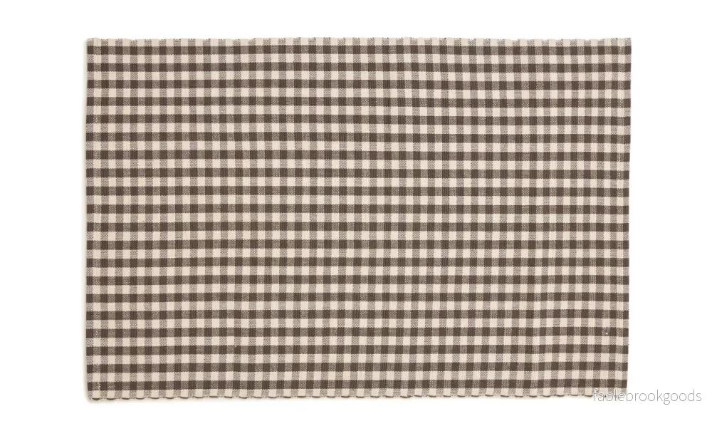 Rutig bordstablett i lantlig stil