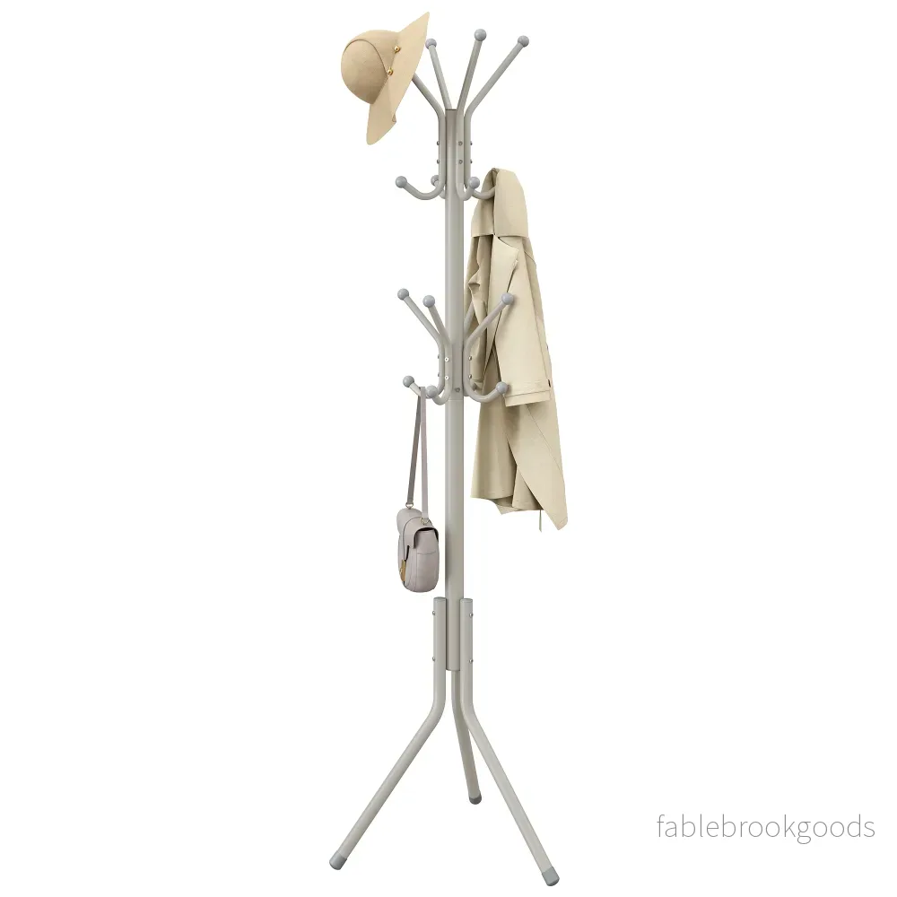 Kapstok - Staand met Haken - Greige - 48 x 43 x 175 cm