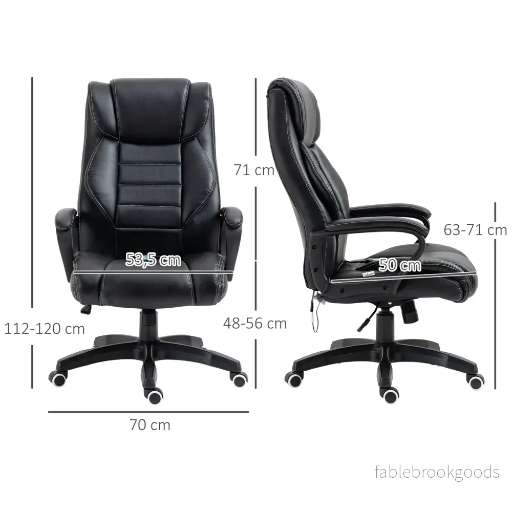 Ergonomisk spelstol med justerbar höjd och 6 vibrationspunkter - Bild 3