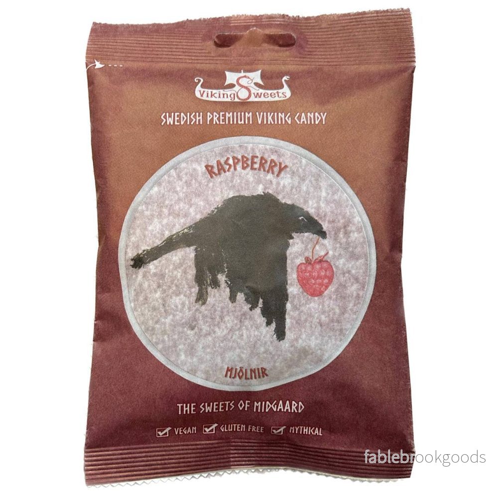 Raspberry Mjölnir Fruktgodis 120g