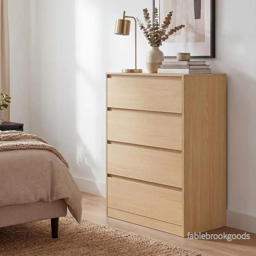 Commode - Opbergkast - 4 Laden - Geel - Bild 3