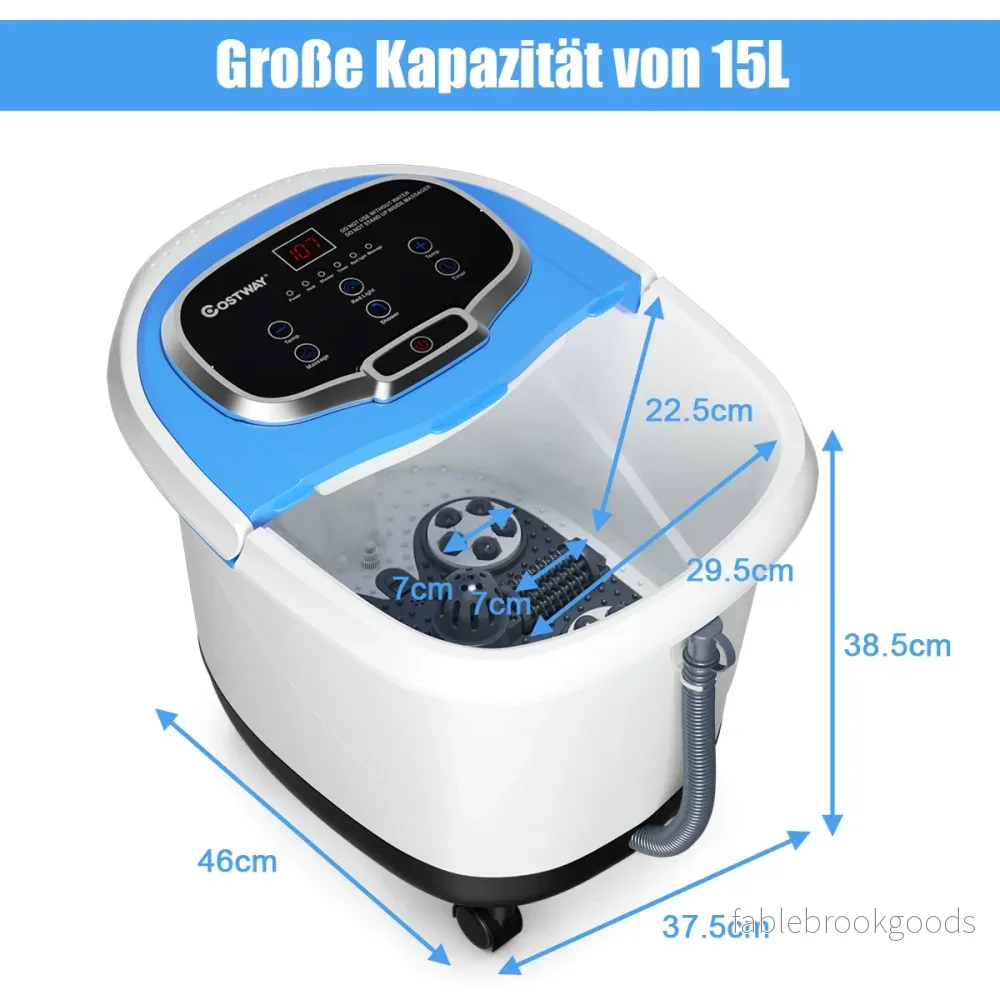 Fotmassager – Fotbad Spa Shiatsu – Blå - Bild 2