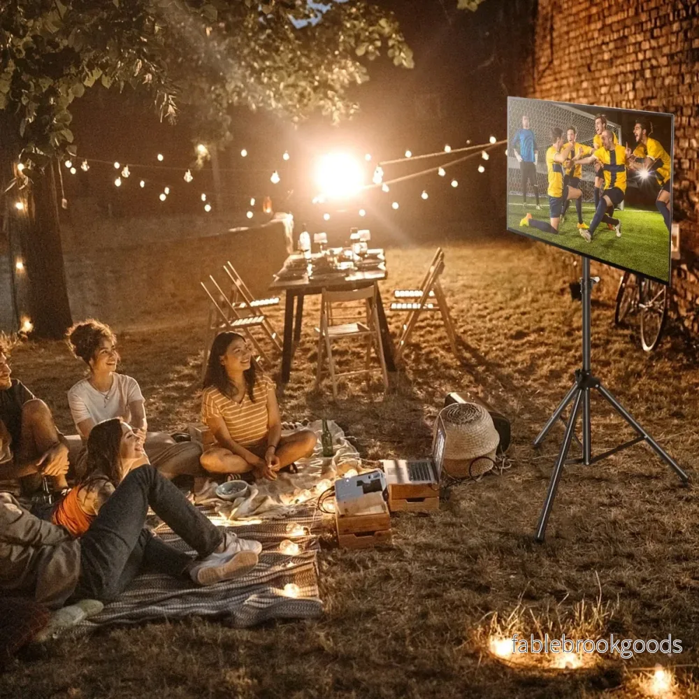 Höjdjusterbart – TV ställ för tum plasma/LCD/LED och platt skärm upp till – 21-47 35 kg – Svart