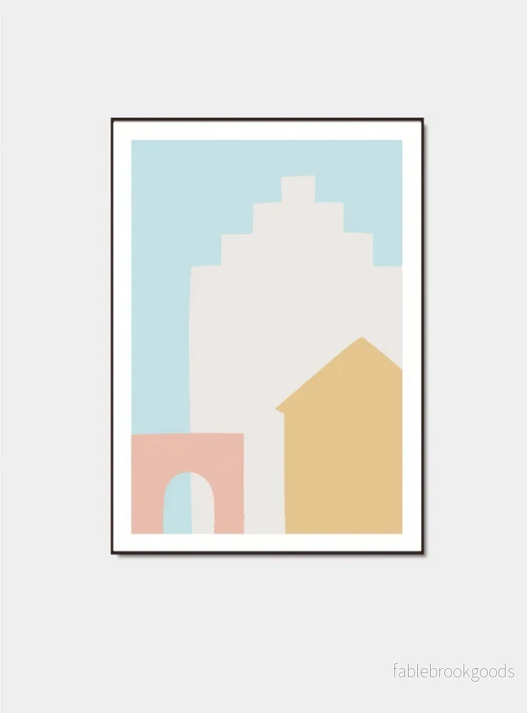 Visby grafiskt motiv – Gotland poster