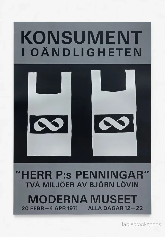 Poster, Björn Lövin, Konsument i oändligheten Poster, Björn Lövin, Konsument i oändligheten