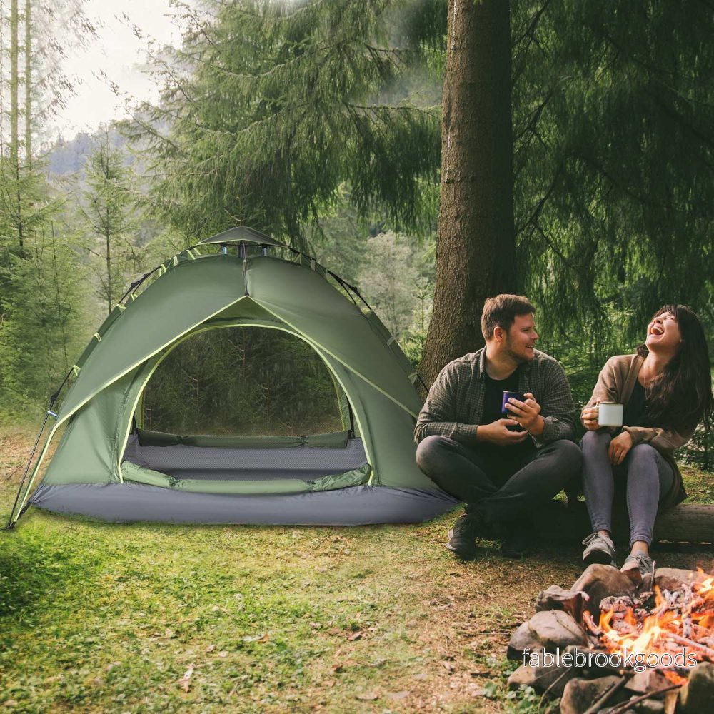 Vattentätt 4-säsongs campingtält för 2 vuxna + barn - Bild 2