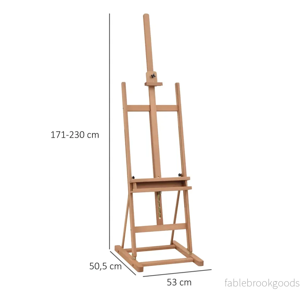 Justerbart staffli i bokträ med förvaring, 53-230cm - Bild 3