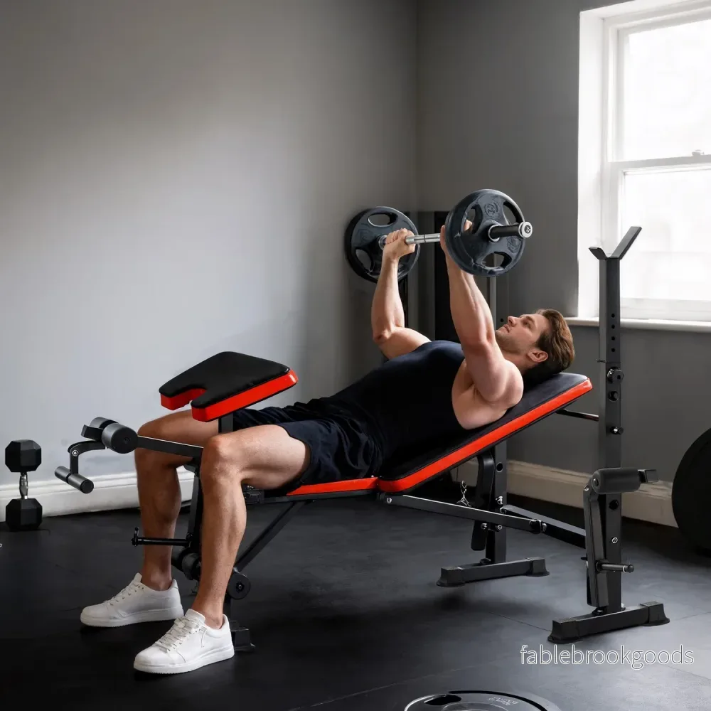 Justerbar viktbänk, Multi-Position Fitness Station, stål - Bild 2