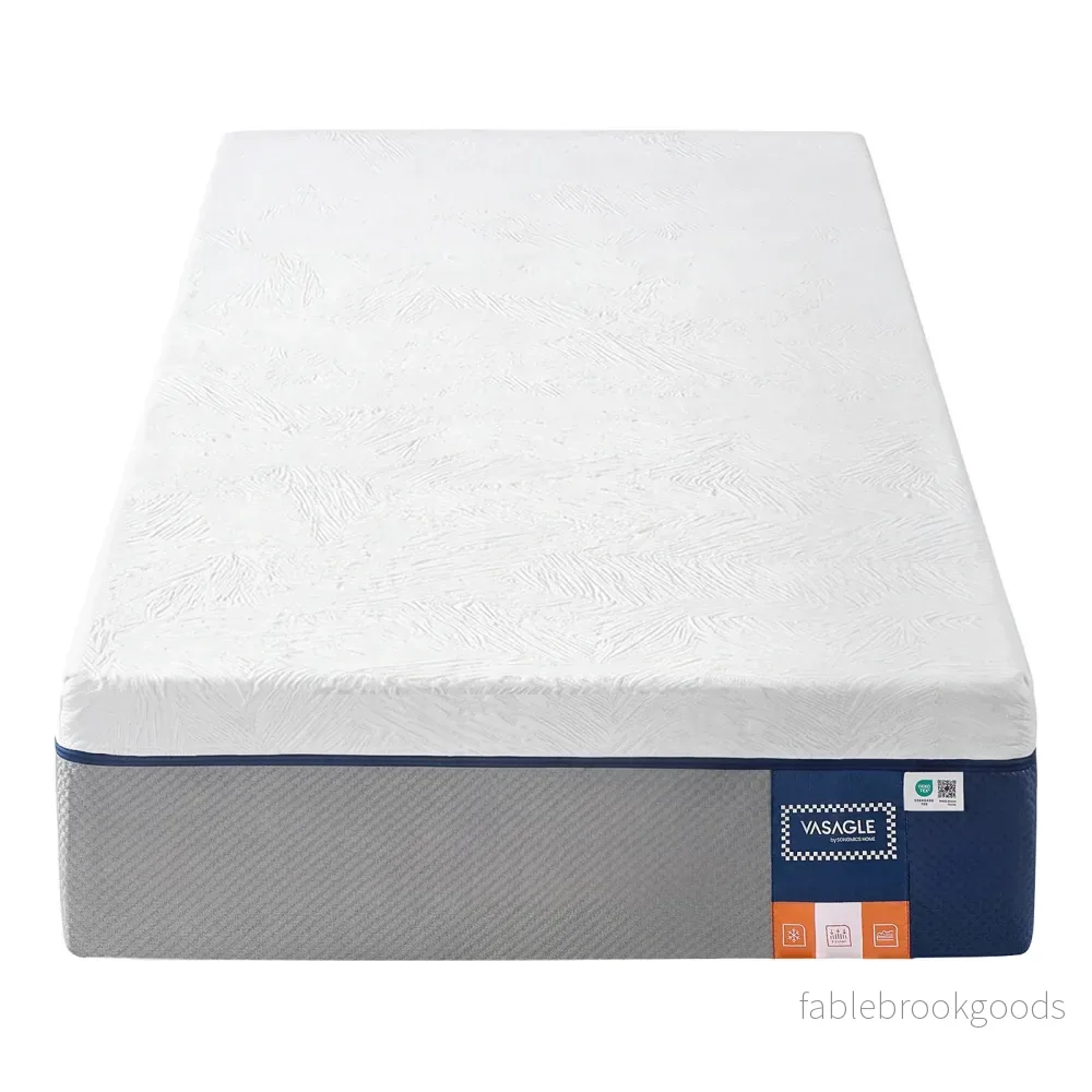 Matras - 90 x 200 x 25 cm - Gel Traagschuim - 7 Zones - Blauw - Bild 2