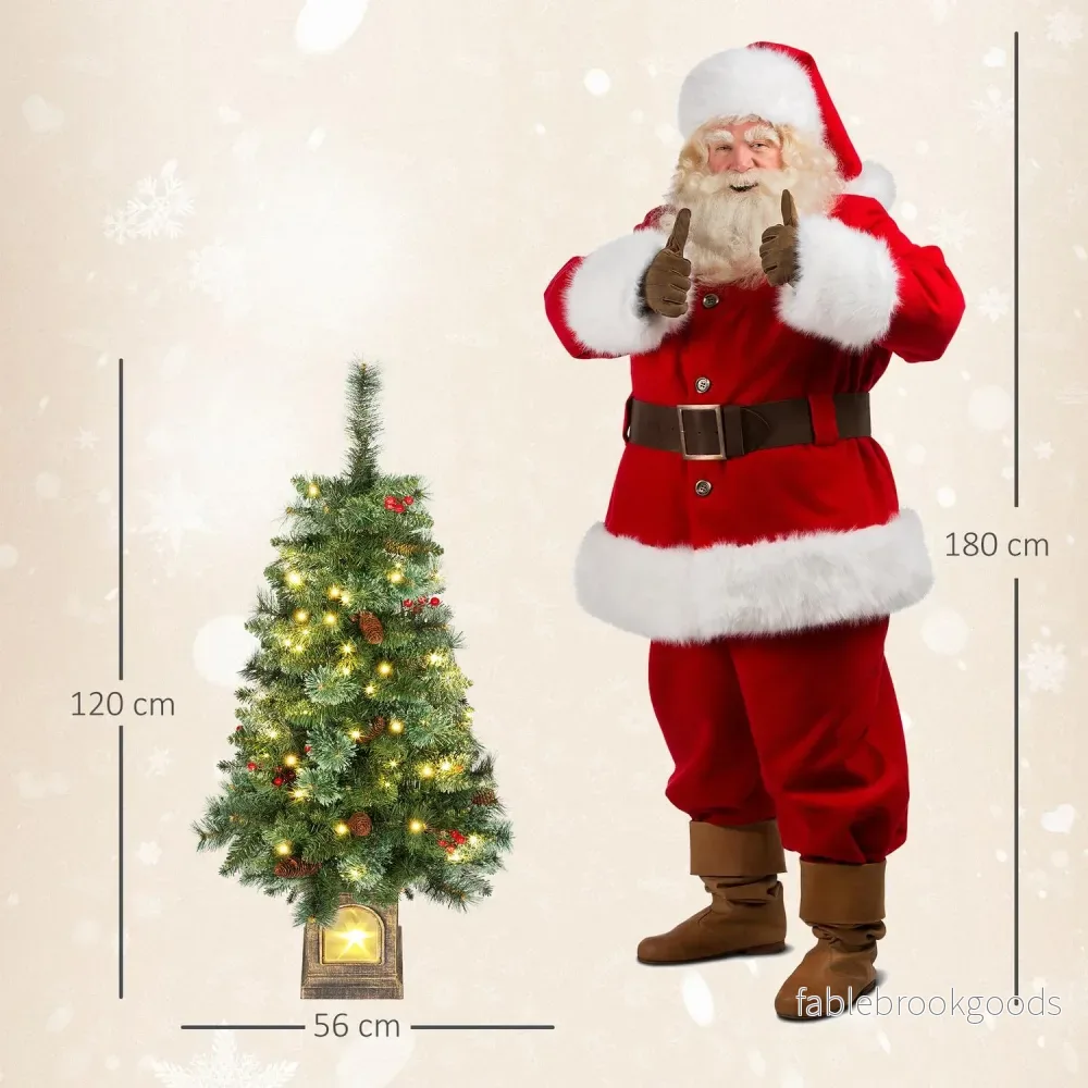Konstgjord julgran, 120 cm, 100 LED-lampor, 8 lägen - Bild 3
