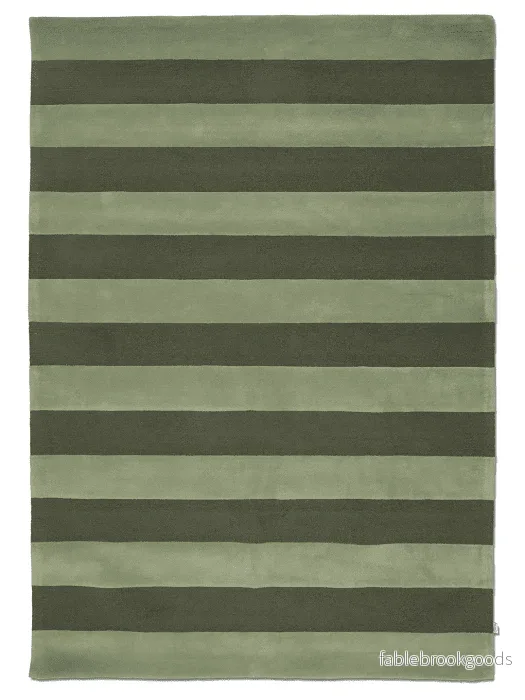 Matta Stripe Boucle Grön