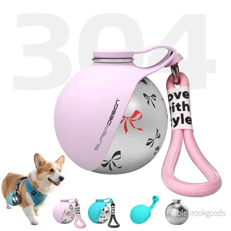 Creative Portable Outdoor Pet Stainless Steel Water Cup Small Dog Water Bottle Convenient Dog Drink Dispenser Puppy Travel Portable Water Bowl Pet Products - Bild 2