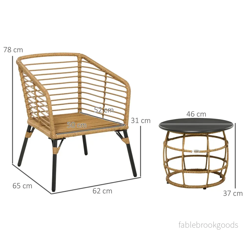 3-delad uteplats i rotting med kuddar, sand/mörkgrå - Bild 3