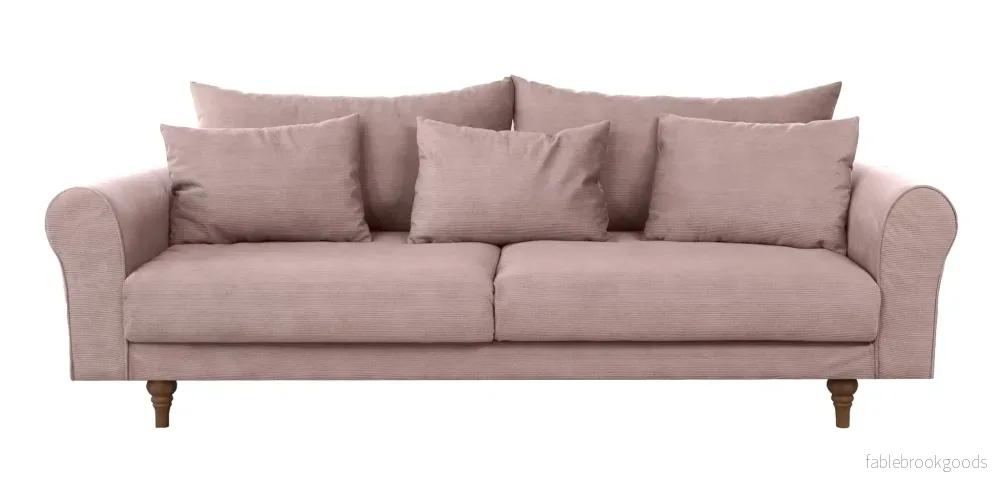 Turku 4-seater sofa/sofa bed Exclusive Corduroy, Dusty Pink removable & washable covers Turku 4-seater sofa/sofa bed Exclusive Corduroy, Dusty Pink removable & washable covers