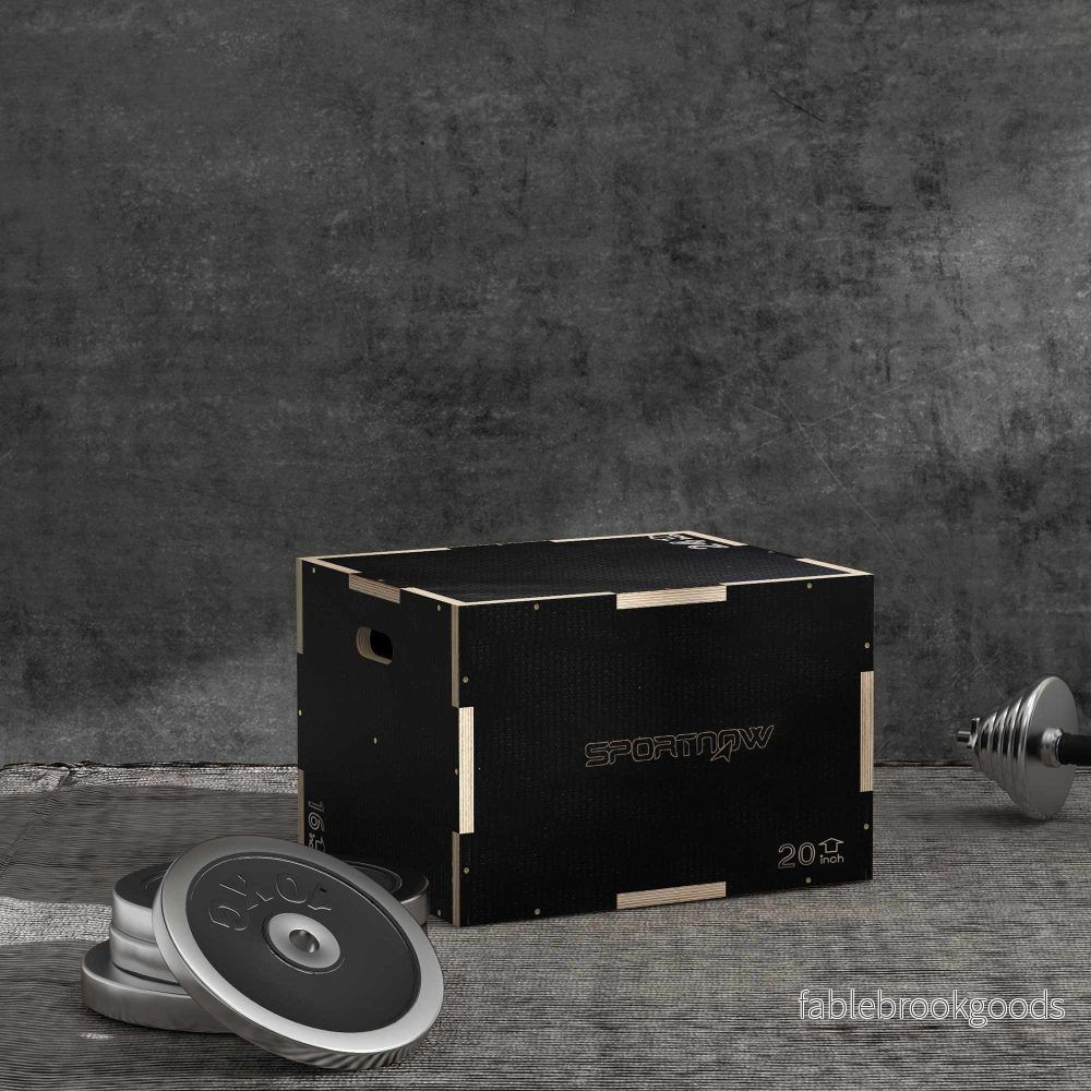 Plyobox, 3 höjder, 61x51x41 cm, svart, 120 kg kapacitet - Bild 2