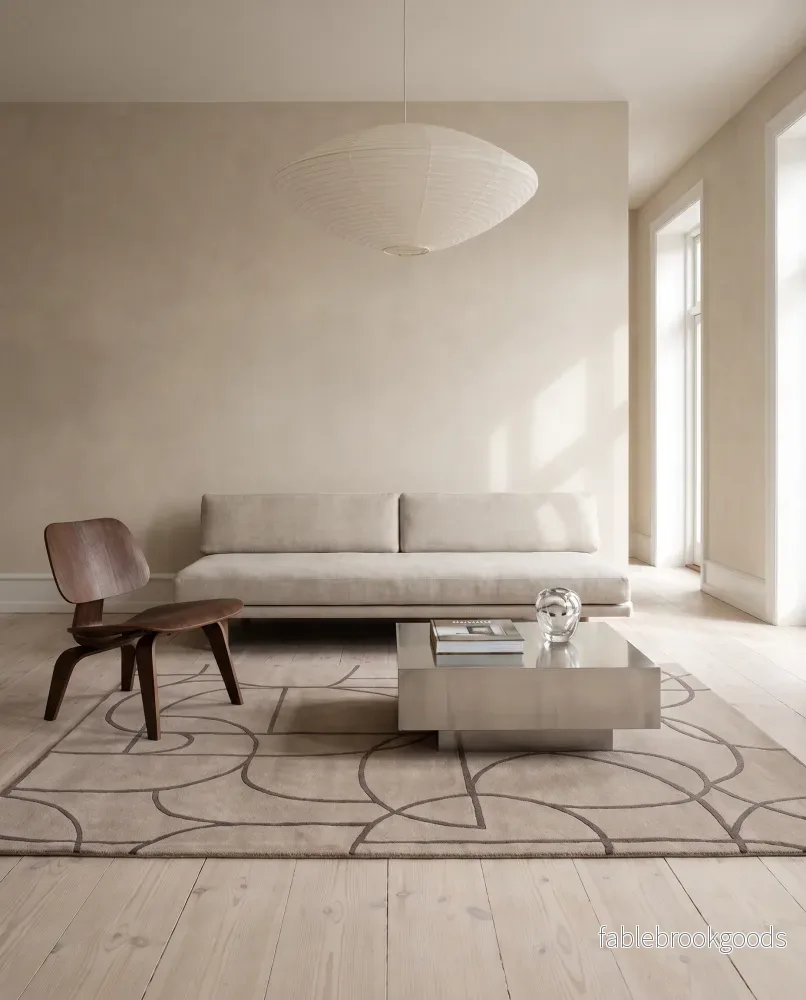Matta Modern Abstract Beige - Bild 2