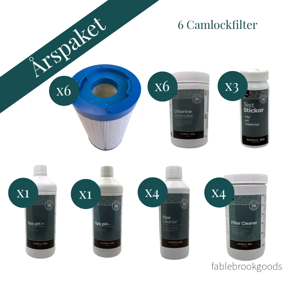 Årspaket till swimspa med 6 Camlockfilter - Bild 2