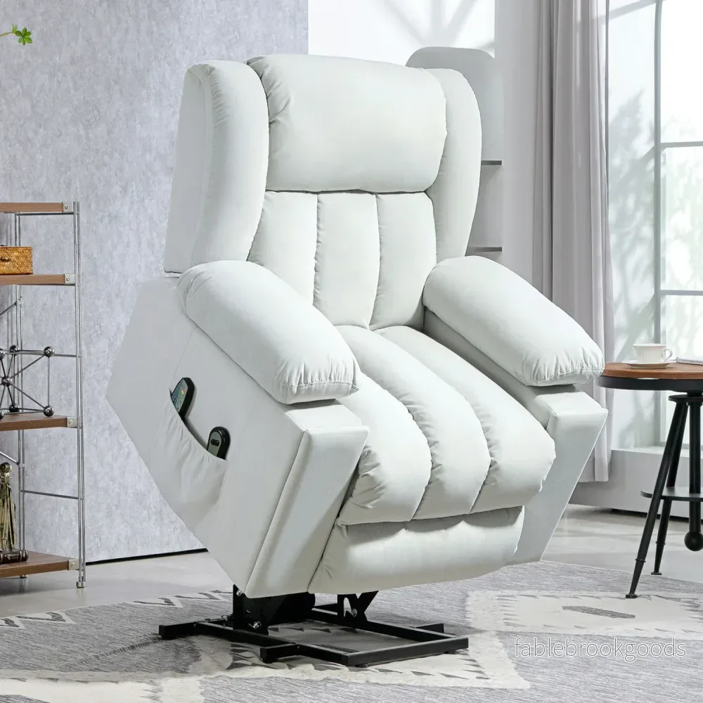 Elektrisk vilstol TV-stol med massage och värme, USB-portar - Bild 2