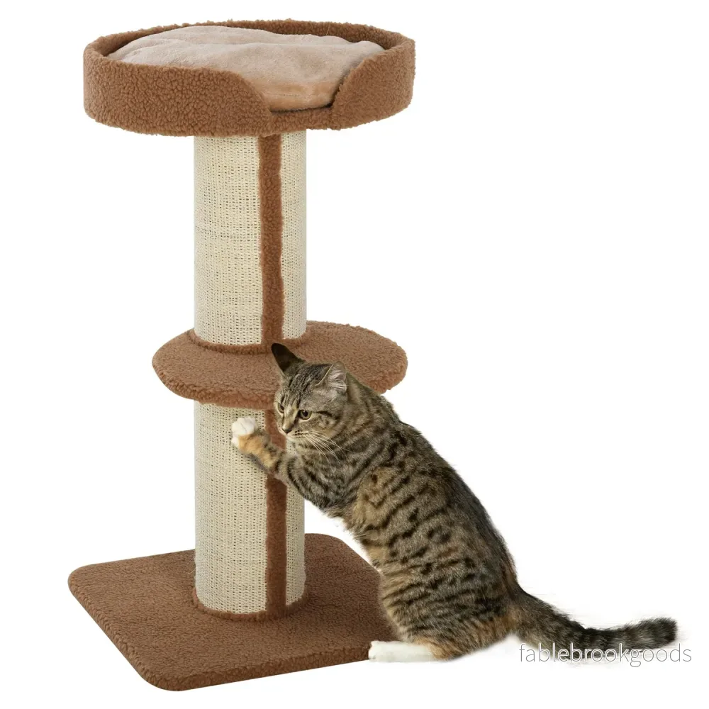 Kattskrapträd med avtagbara kuddar, sisal, 45x45x91cm Kattskrapträd med avtagbara kuddar, sisal, 45x45x91cm