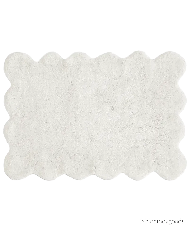Badrumsmatta Clam Vit Badrumsmatta Clam Vit