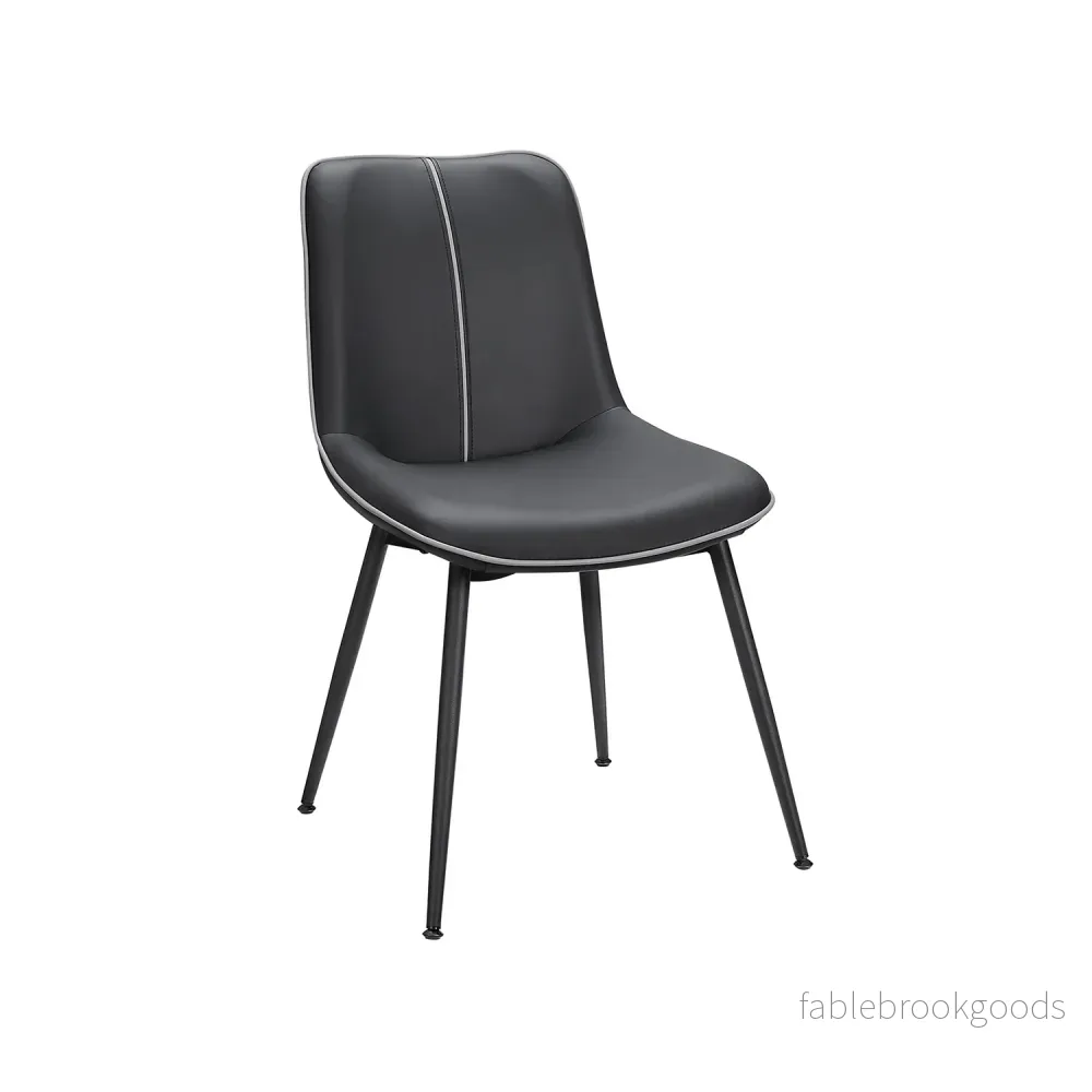 Matsalsstol – bläcksvart ryggstöd – plywood – bläcksvart Matsalsstol – bläcksvart ryggstöd – plywood – bläcksvart