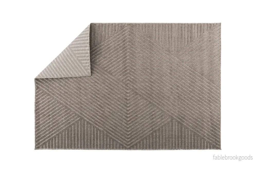 Aron Matta 290x200 cm Brun – Modern Luggmatta | Venture Home - Bild 3