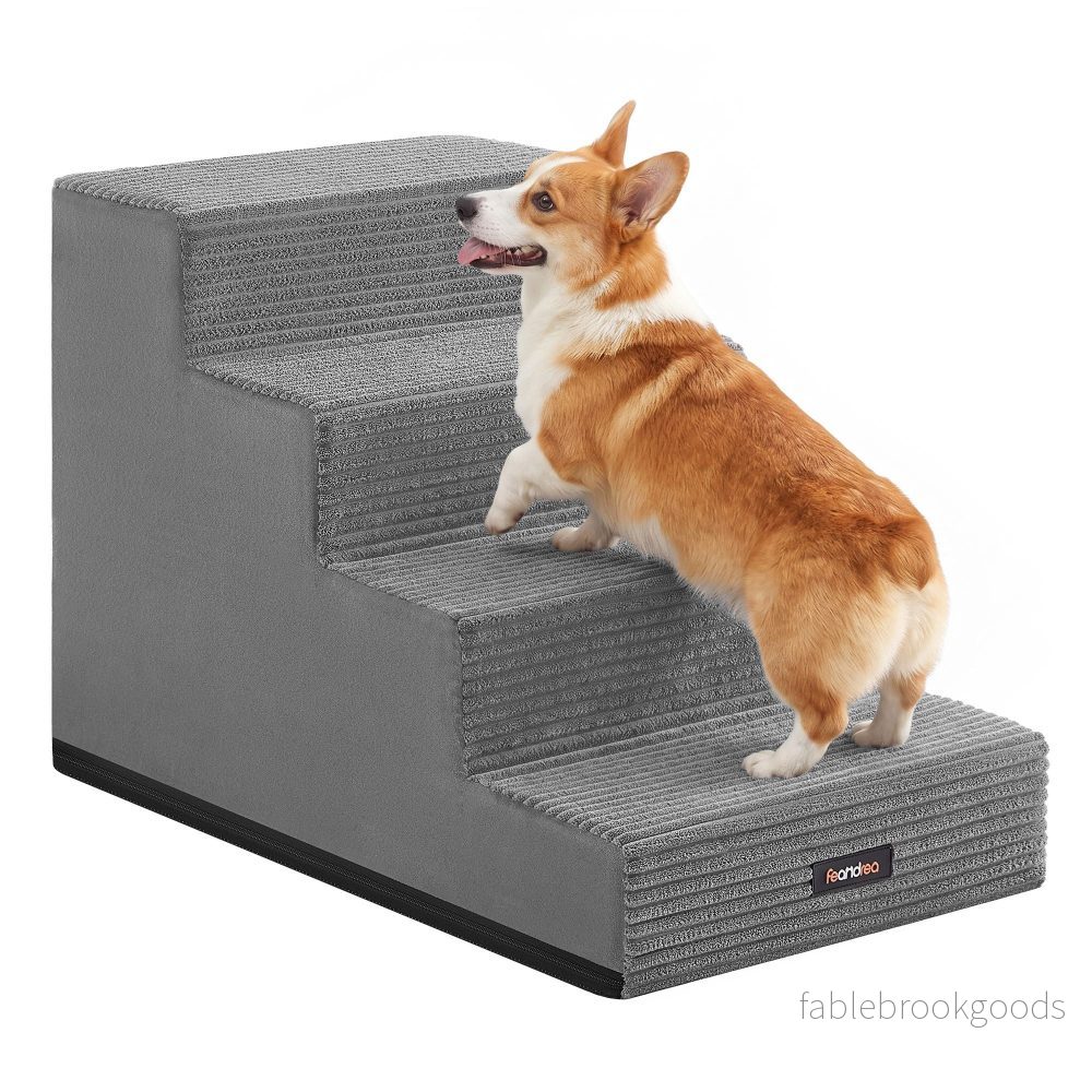 Hondentrap – Met Antislip Treden – Voor Kleine Honden – Grijs – 62 x 40 x 44 cm Hondentrap – Met Antislip Treden – Voor Kleine Honden – Grijs – 62 x 40 x 44 cm