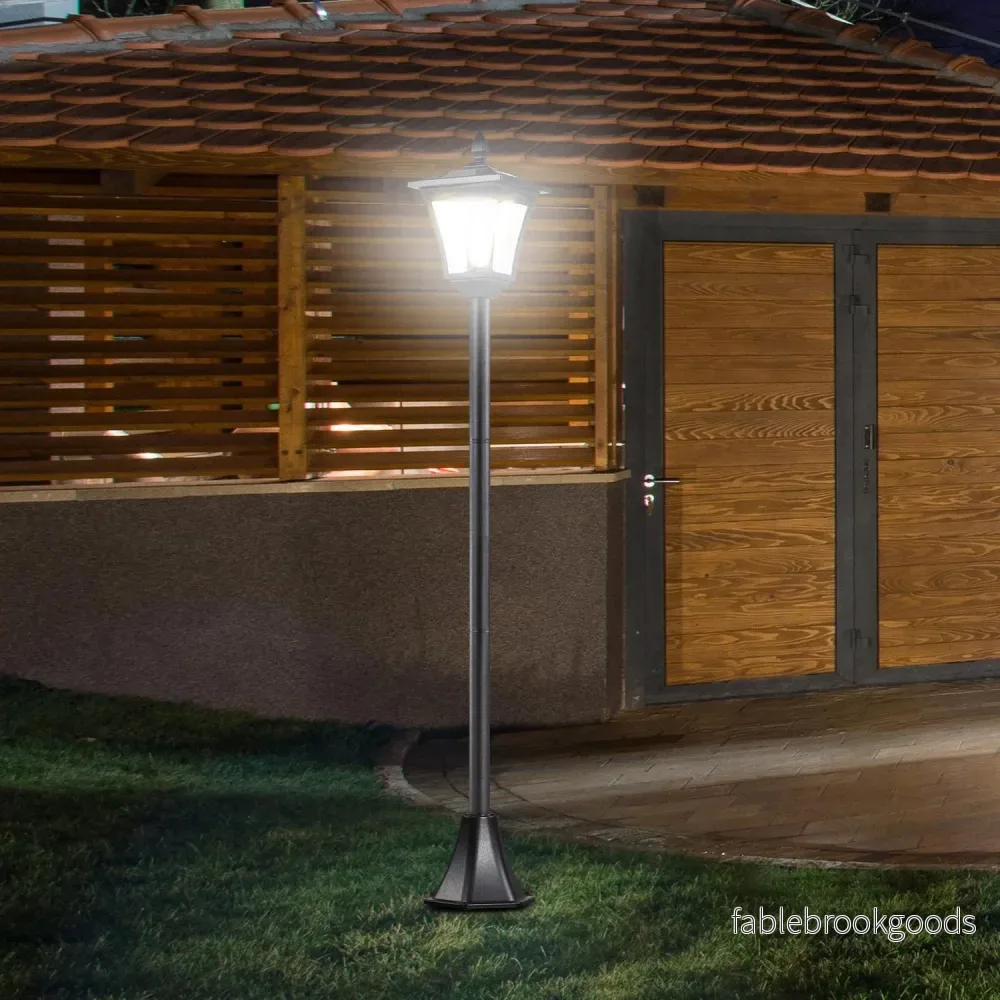 Solar LED Garden Path Light – 40 Lumen, svart, 160 cm - Bild 2