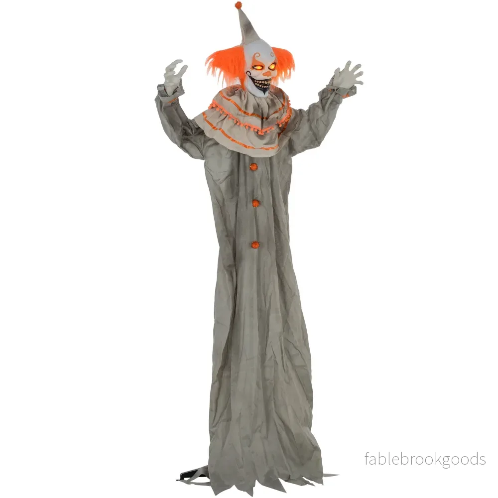 Halloween clowndekoration, beröringsaktiverad, lysande ögon