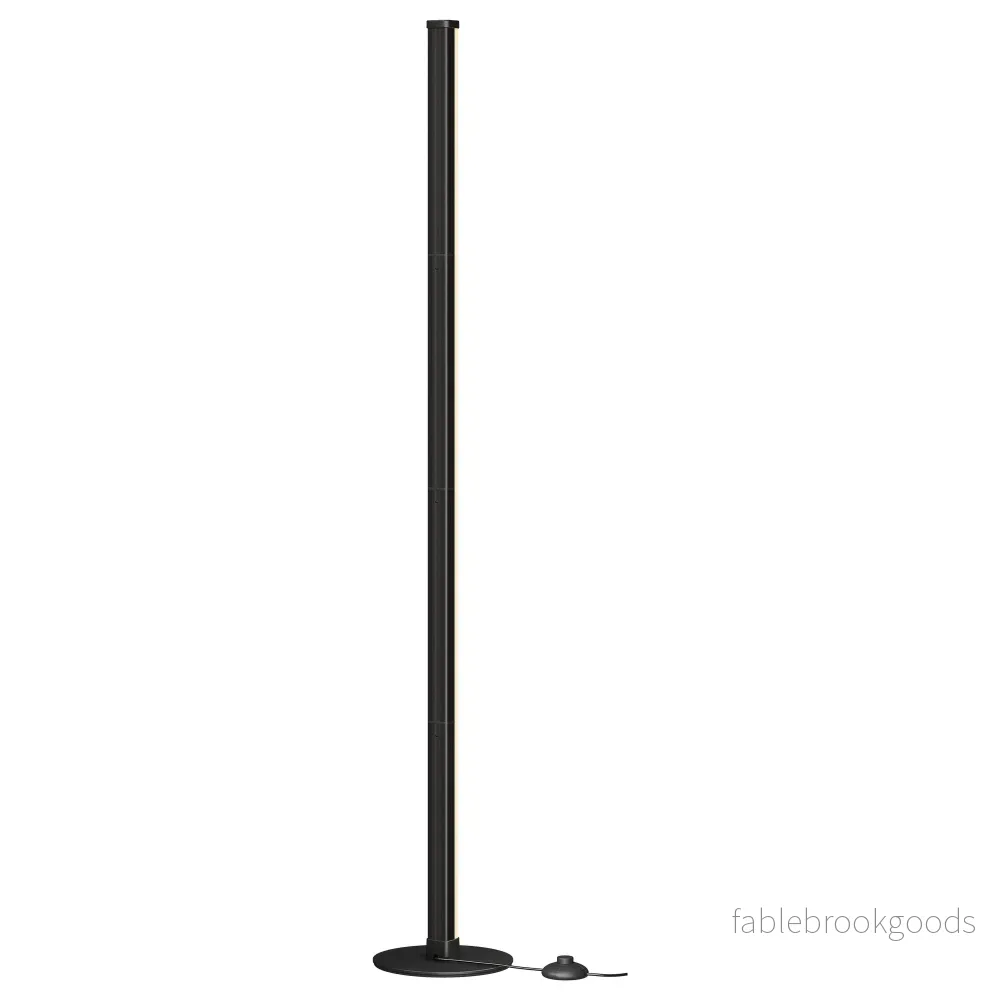 Vloerlamp - LED - Dimbaar - Zwart - 18 x 139,4 cm