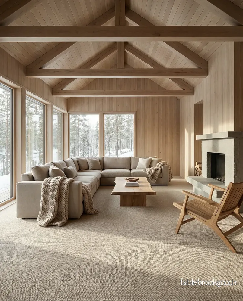 Heltäckande Matta Fjellmyr Naturbeige - Bild 2