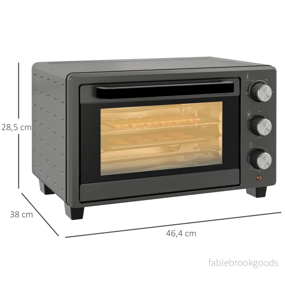21L Miniugn – 1400W, Timer & Temp Control, Rostfritt stål - Bild 3