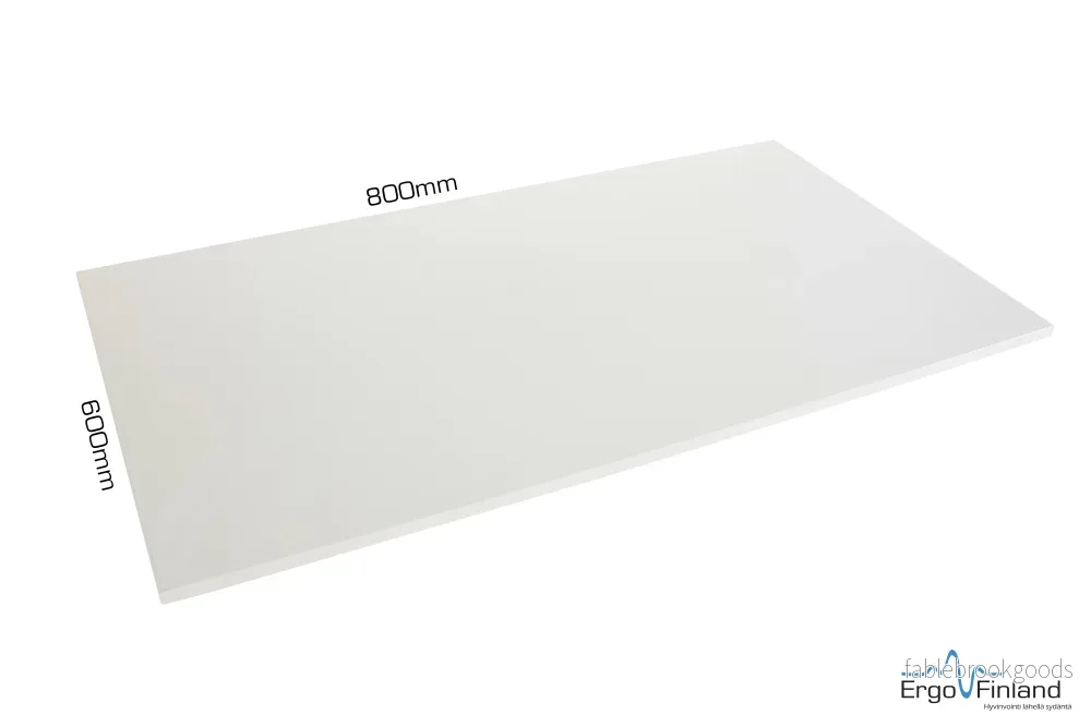 Bordsskiva (Rak) 800x600x22mm färg: vit Bordsskiva (Rak) 800x600x22mm färg: vit