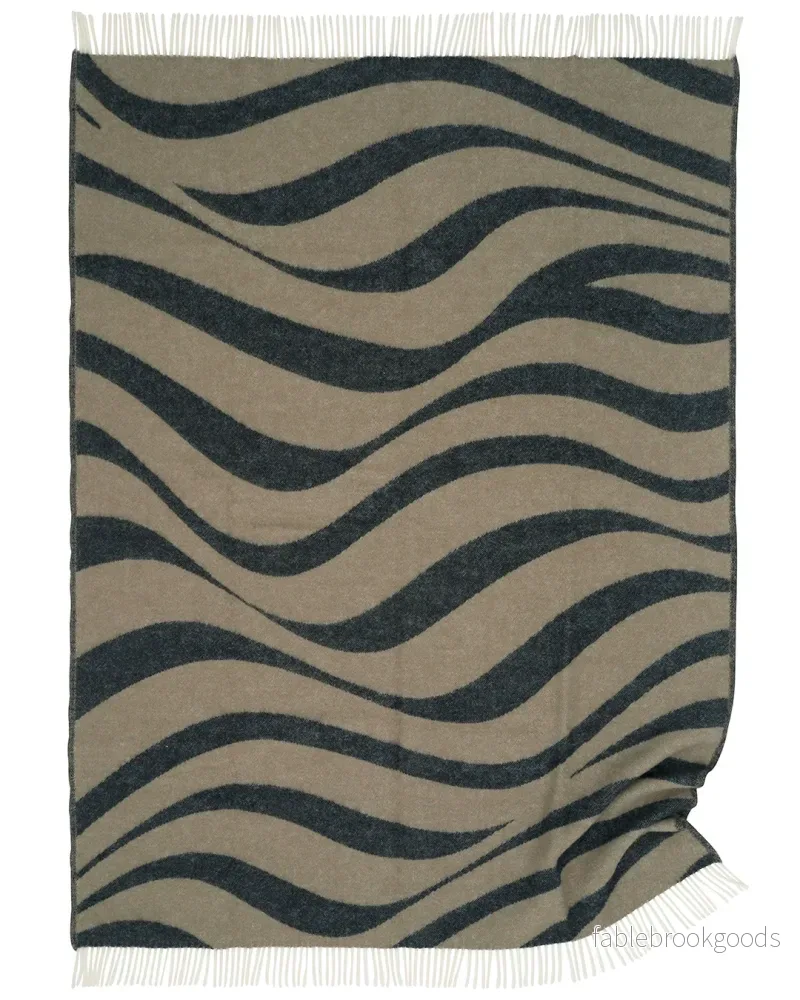 Pläd Flow Svart/Beige - Bild 3