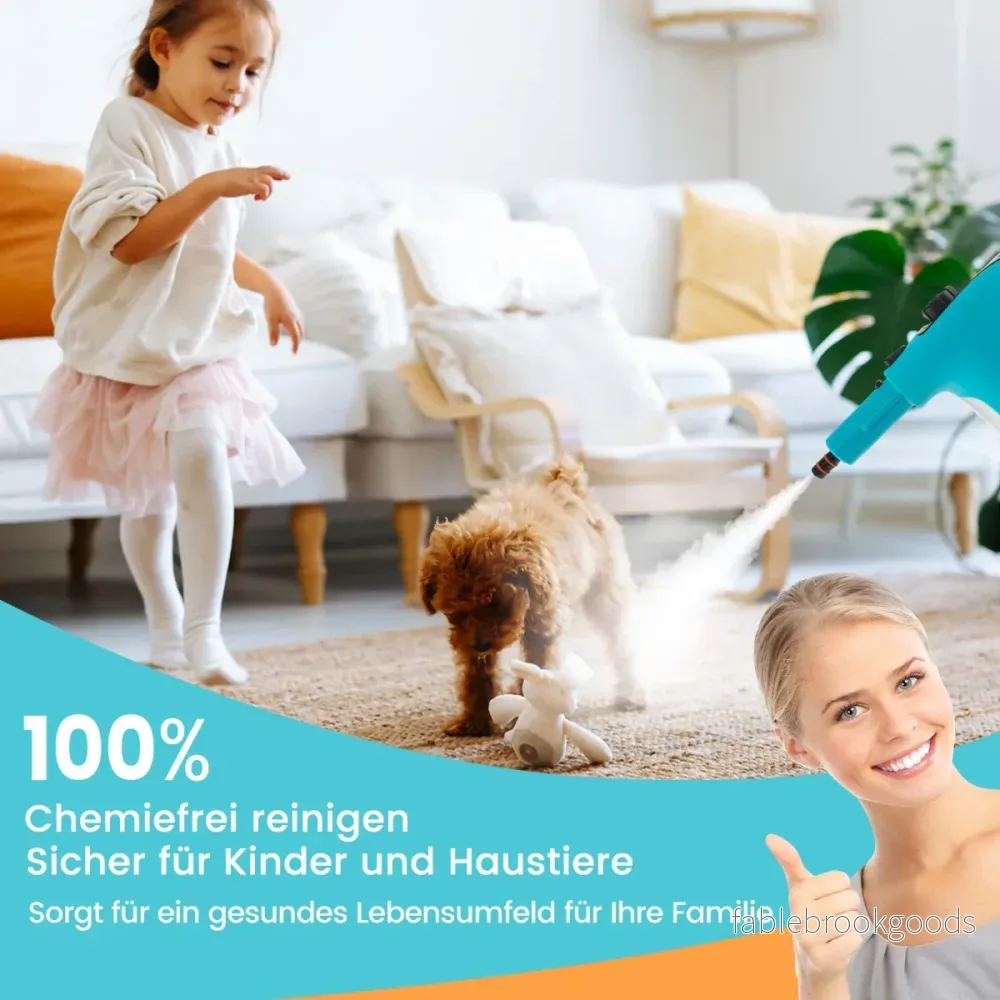 1500W – ångtvätt med tanktemperatur upp till ℃ handhållen – 400 ML 125 – Blå - Bild 3