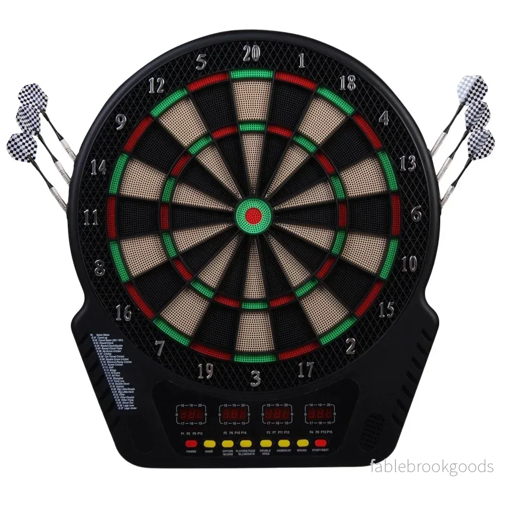 Elektronisk darttavla, 27 spel, 16 spelare, 6 dart