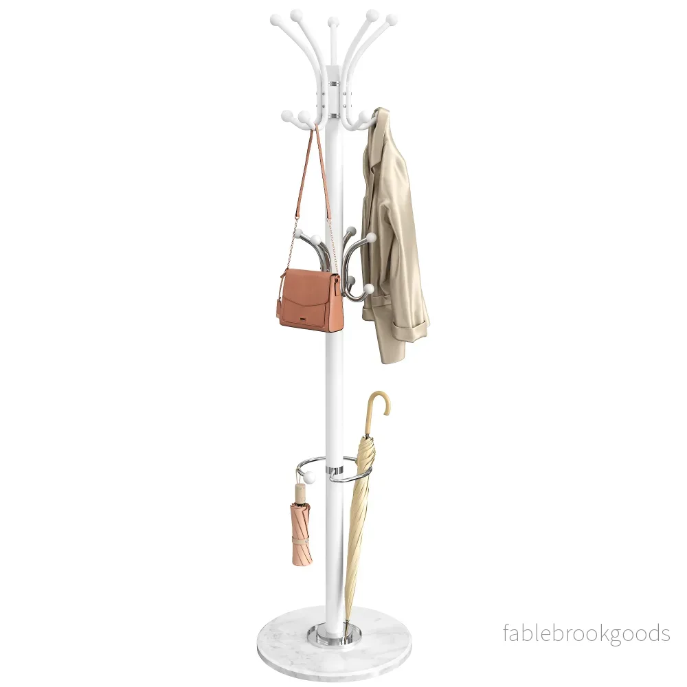 Kapstok – Staand met Haken – Matwit – 38 x 38 x 178 cm Kapstok – Staand met Haken – Matwit – 38 x 38 x 178 cm