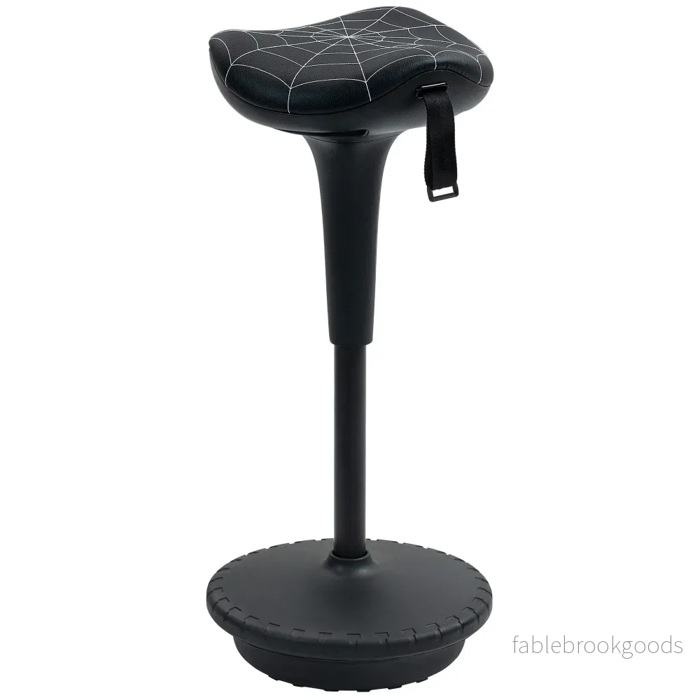 Ergonomisk ståpall med justerbar höjd, svart