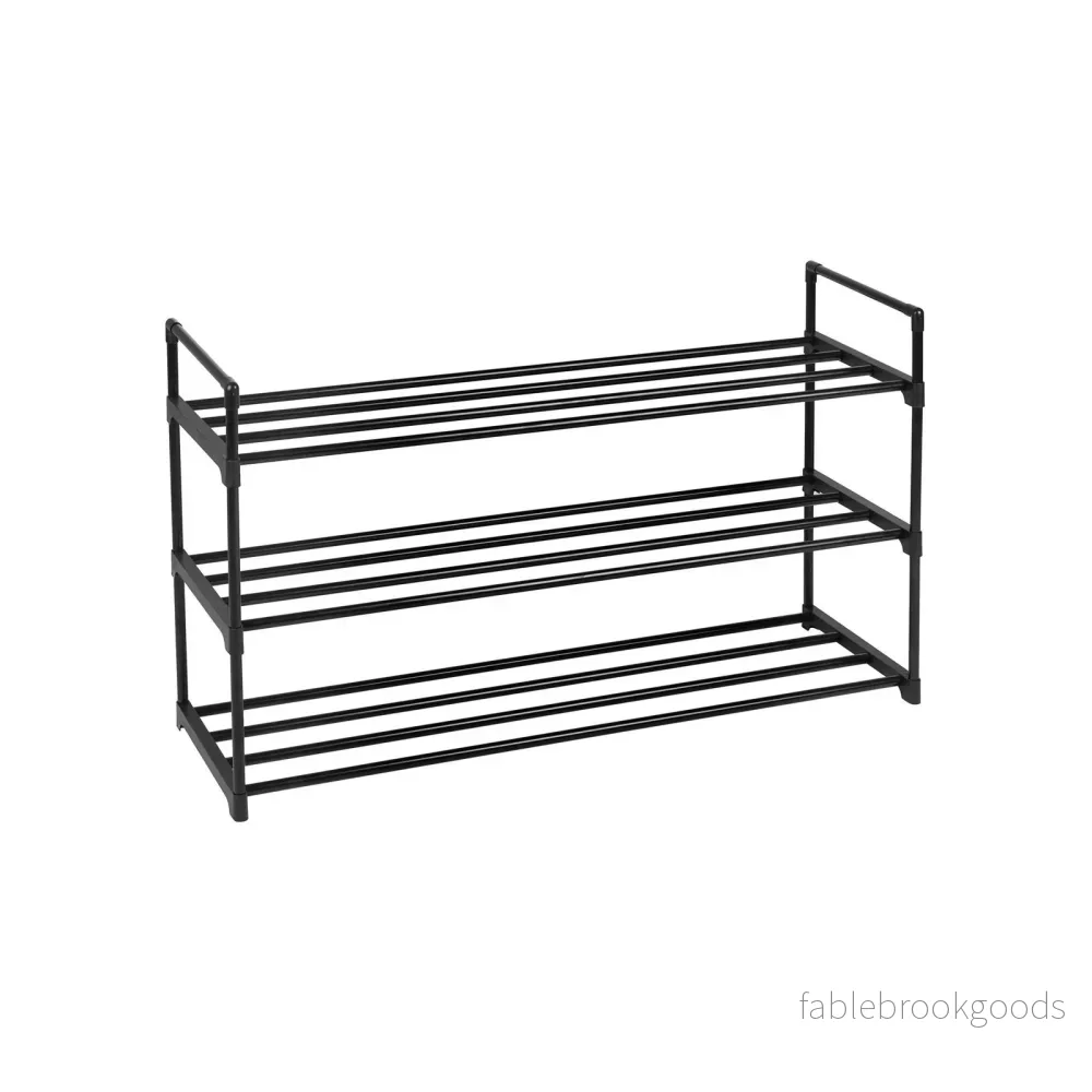 Skoställ – Platssparande – Metall – Svart Skoställ – Platssparande – Metall – Svart