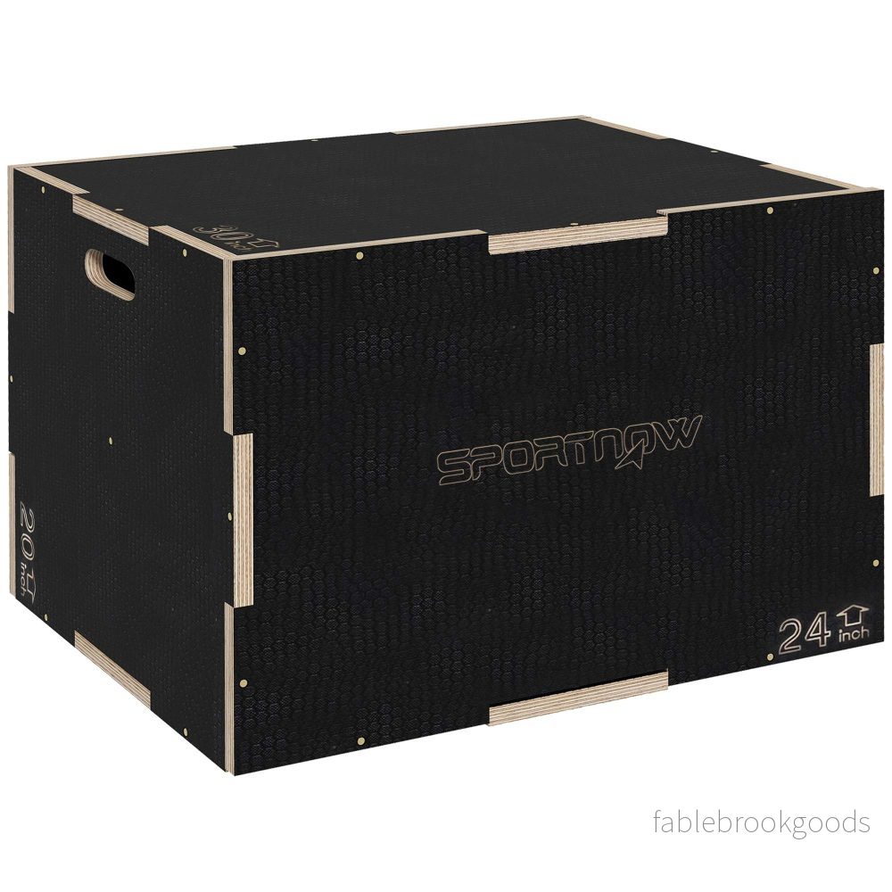 Plyobox, 3 höjder, 61x51x41 cm, svart, 120 kg kapacitet