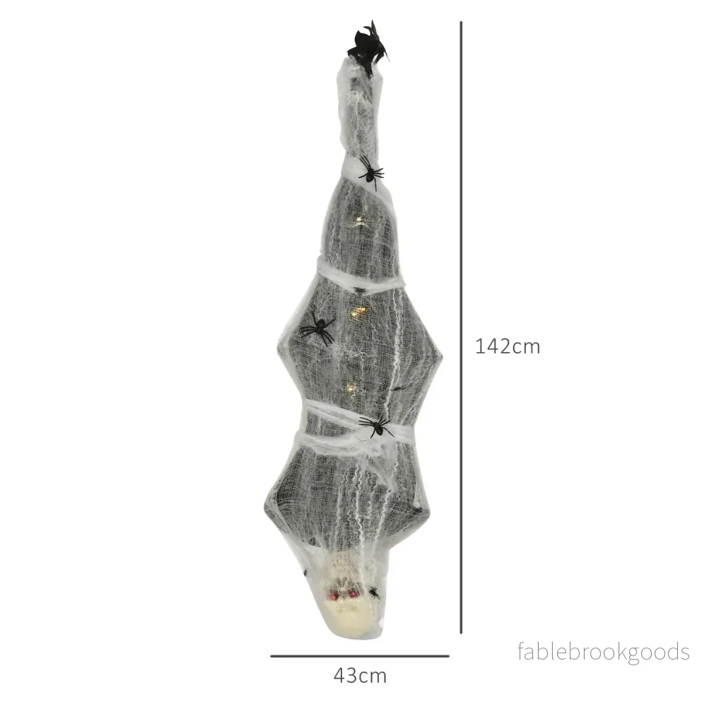 Halloween hängande mammaskelett med glödande ögon, 170cm - Bild 3
