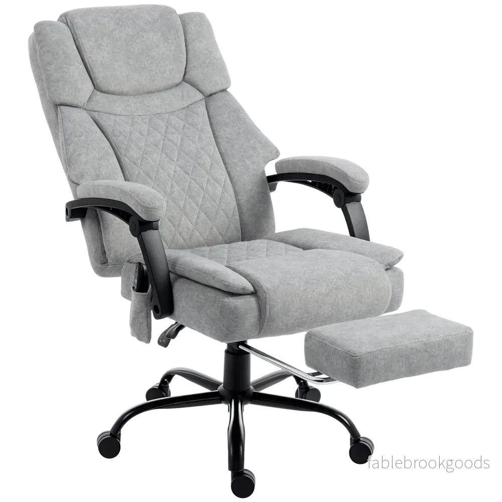 Ergonomisk kontorsstol med massage och värme, lutningsbar 135