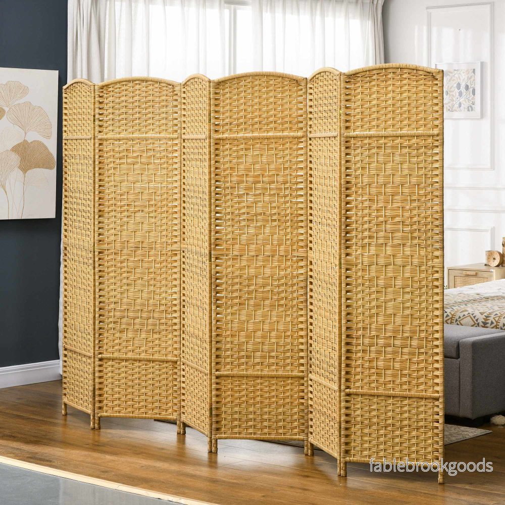 Hopfällbar rumsavdelare, 6-panelers furustom, 270x180 cm - Bild 2