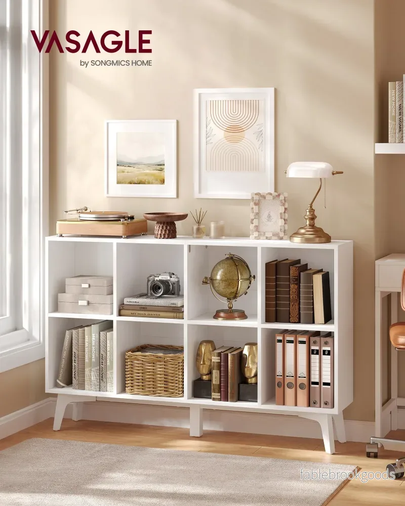 Boekenkast - 8 Vakken - 120 x 77 cm - Smal - Wolkenwit - Bild 2