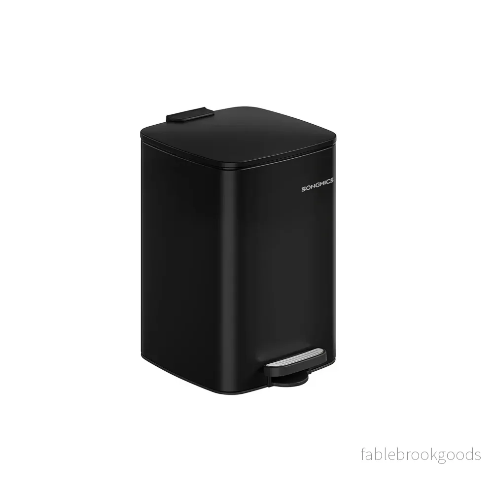 soptunna 20 liter – bläcksvart stål – modern design