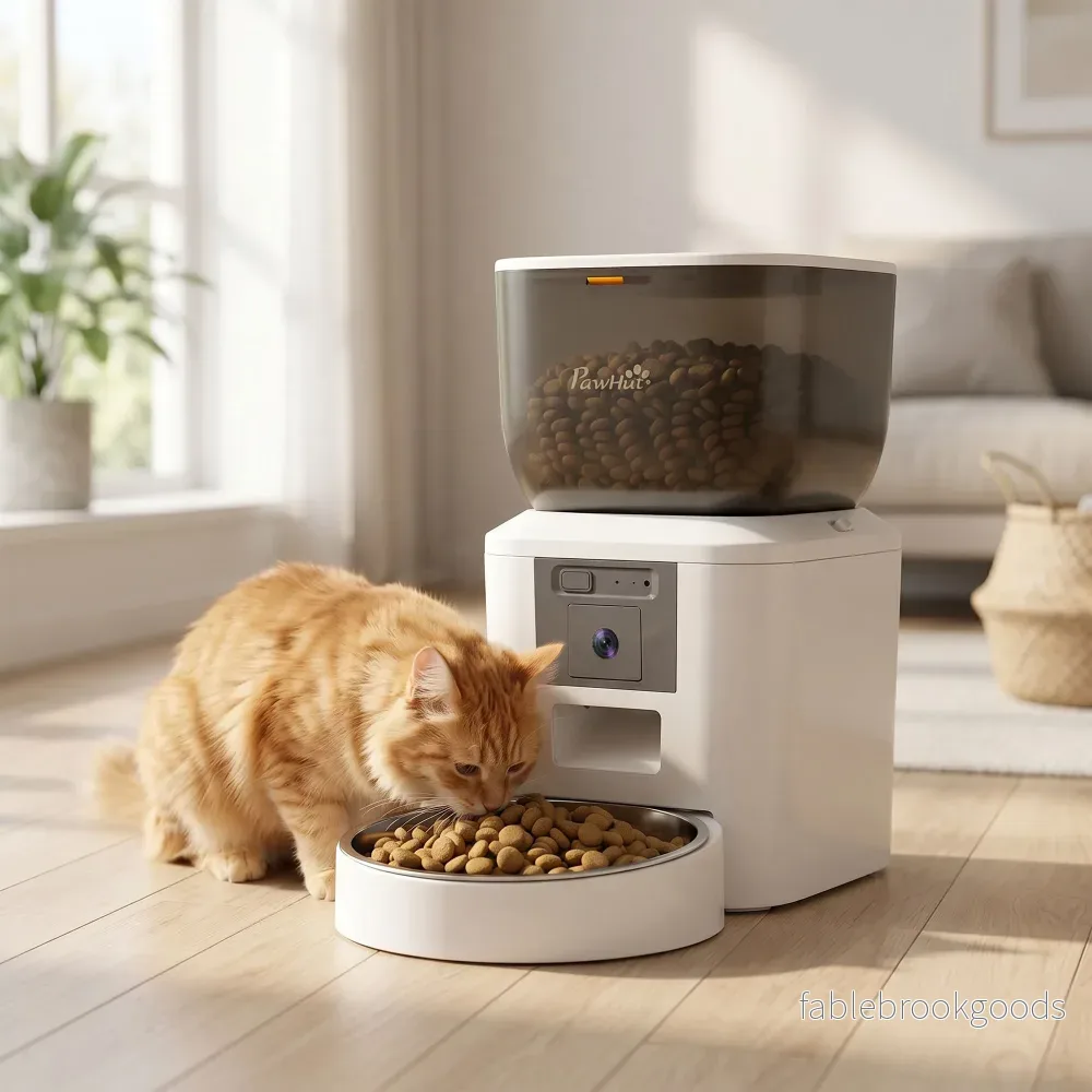 Automatisk kattmatare med kamera, 4L, 2.4GHz WiFi, appstyrning - Bild 2