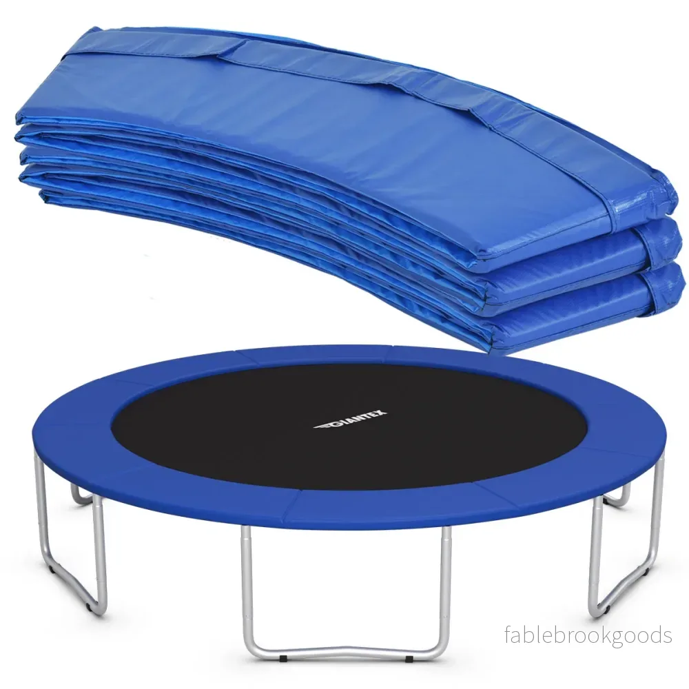 Studsmatta – madrass träning fitness gymnastik stoppning – 427 cm x 427 cm x 10 cm – Blå - Bild 2