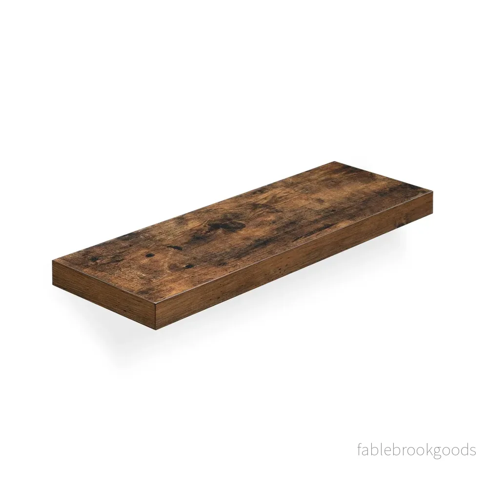 Flytande hylla – rustik design – 60 x 20 x 3,8 cm – brun Flytande hylla – rustik design – 60 x 20 x 3,8 cm – brun